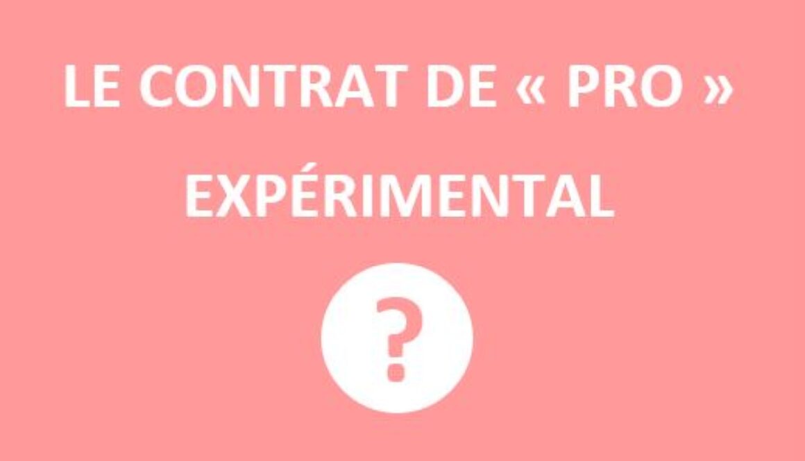 CONTRAT DE PRO EXP